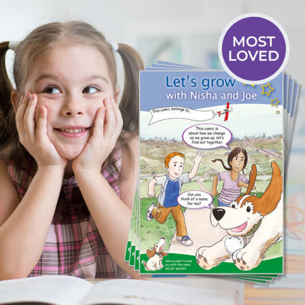 A comic about how we change as we grow up. A teaching aid for PSHE KS1 lessons.