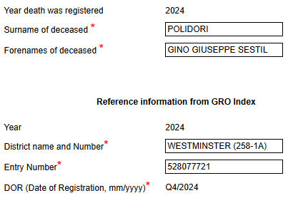 gino-giuseppe-sestil-polidori-general-register-office-gov-uk-2026-07-23 Thank you Gino Polidori!