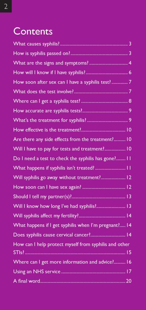 Syphilis- the FPA Guide Syphilis- the FPA Guide