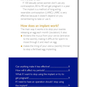 Contraceptive Implant: The FPA Guide