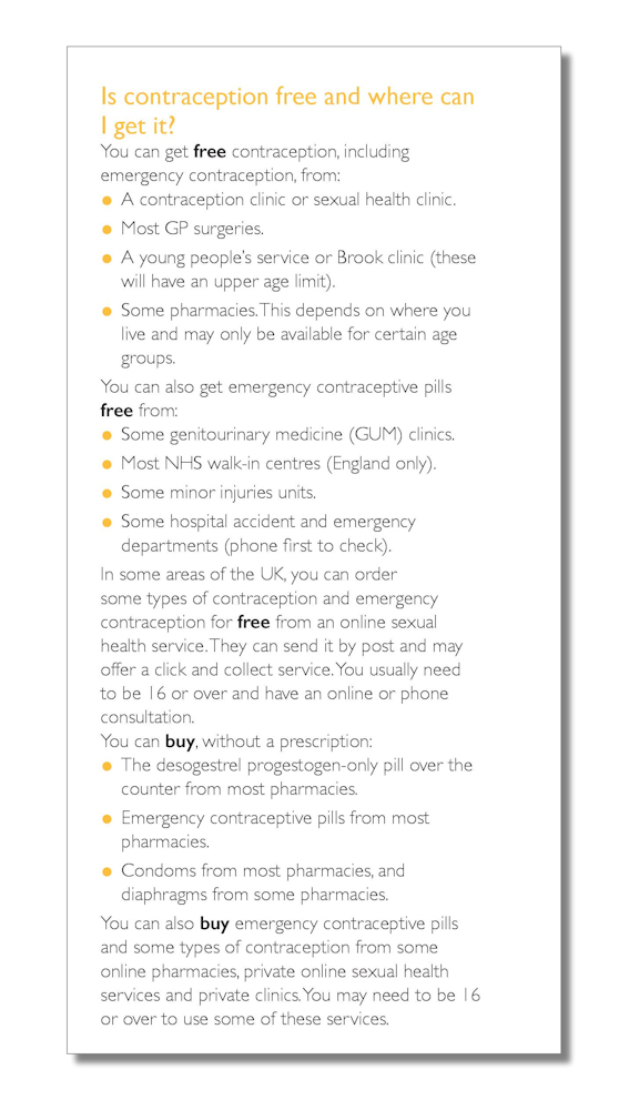Contraceptive methods: The FPA Guide (page 1)