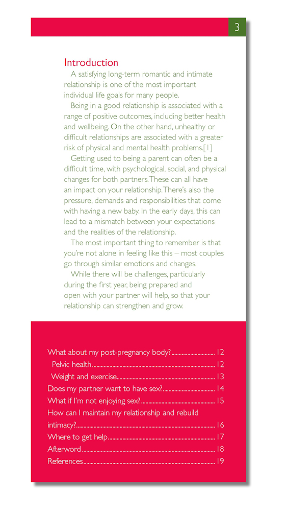 Sex and relationships after baby: The FPA Guide