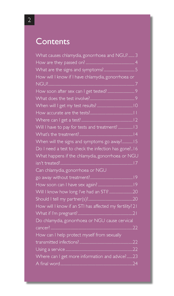 Chlamydia, Gonorrhoea and Non-Gonococcal Urethritis (NGU): The FPA Guide