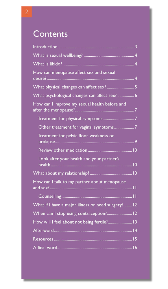 Sex and Menopause: The FPA Guide