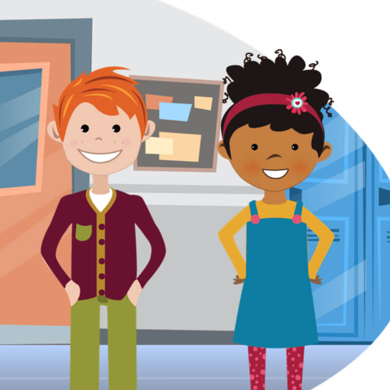 Yasmine and Tom, age 8 Yasmine and Tom, age 8